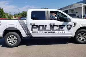 Wilmington Vehicle Wraps police fleet lettering 300x200